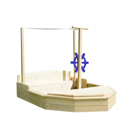 Bac à sable Bateau en bois 179x121x120cm SOULET