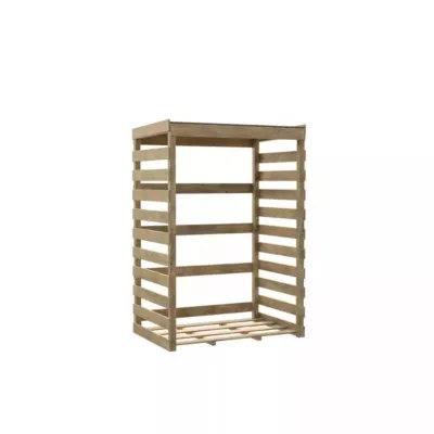 Abri bûches en bois Cerland Colombus l.120 x P.82 xH.174 cm