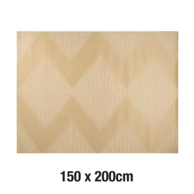 Tapis tissé plat Donaji ethnique L.200 x l.150 cm