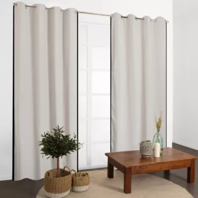 Rideau Sevag beige l.140 x H.240 cm, JBY Creation