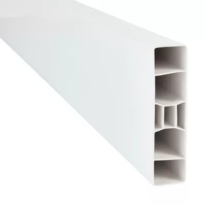 Lame de clôture en PVC blanc L.240 x H.12 cm x ép.30 mm