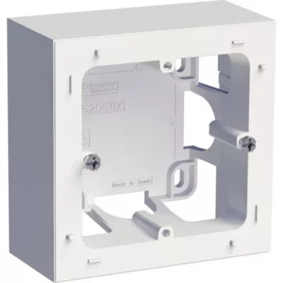 Boîte d'encastrement 1 poste saillie Schneider Electric Odace blanc