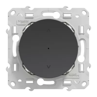 Interrupteur volet roulant 4A zigbee Wiser Odace Schneider Electric anthracite