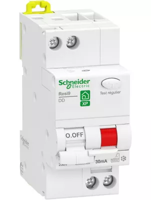 Disjoncteur différentiel - 30mA - 20A - 1P+N - Type Fsi - Courbe C - Resi9 XP - Schneider Electric