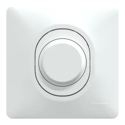 Variateur de lumière universel en 2 ou 3 fils complet Schneider Electric Ovalis blanc