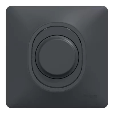 Variateur de lumière universel en 2 ou 3 fils complet Schneider Electric Ovalis anthracite