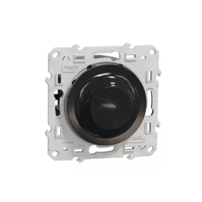Variateur de lumière universel en 2 ou 3 fils 3W 200W Schneider Electric Odace anthracite