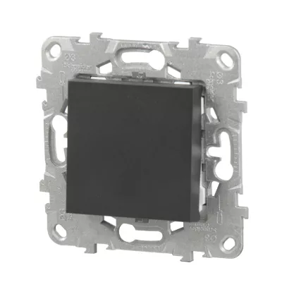 Interrupteur va-et-vient connexion rapide 10A Schneider Electric Unica Déco anthracite