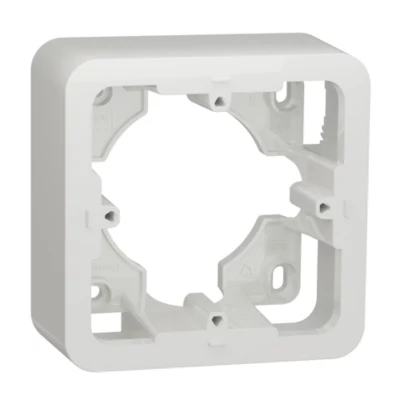 Boîte d'encastrement 1 poste saillie Schneider Electric Unica Déco blanc