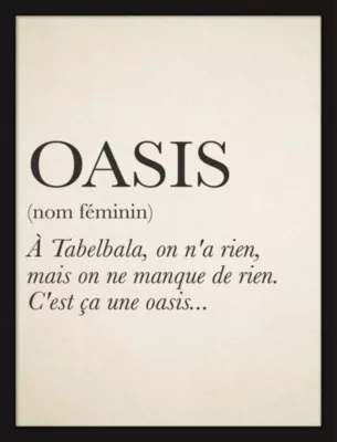 Image encadrée couleur oasis Dada Art orientation portrait l.33 x H.43 x ép.3 cm