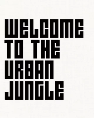 Affiche welcome Dada Art l.40 x H.50 cm