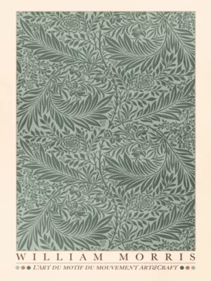 Affiche William Morris vert l.30 x L.40 Dada Art