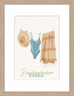 Image encadrée Summer Vibes Dada Art cadre en bois 30x40 cm