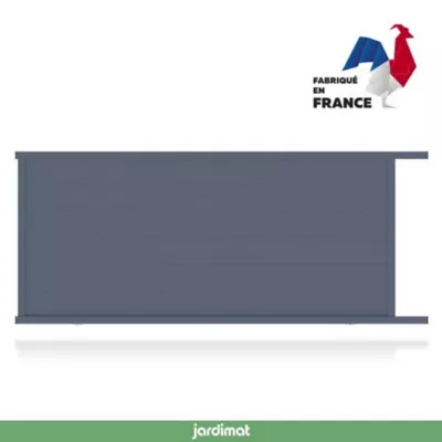 Portail Jardimat coulissant aluminium Chalon gris 7016 - 400 x h.160 cm
