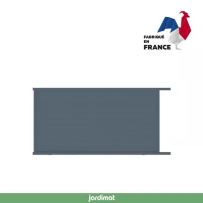 Portail Jardimat coulissant motorisé aluminium Alpes gris anthracite - 300 x h.190 cm