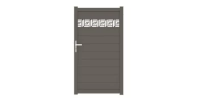 Portillon Portillon auteuil orient 100x179,6 cm Gris beige 7006 Jardimat
