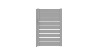 Portillon rioz 100x152 cm Blanc 9016 Jardimat