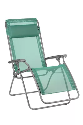 Fauteuil de relaxation pliant Lafuma Rclip acier et polyester vert chlorophylle