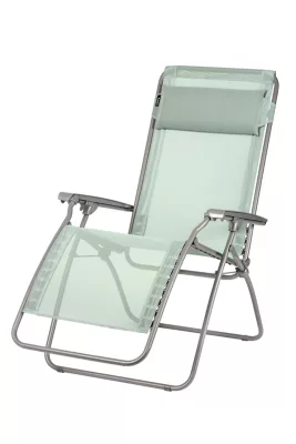 Fauteuil de relaxation Lafuma Batyline en acier - Coloris vert tilleul - Hauteur 114 cm