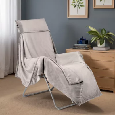 Plaid polaire pour relax Lafuma Flocon beige inuit