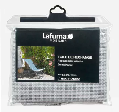 Toile de rechange pour transats - compatible avec gamme Maxi Transat - couleur bleu ciel - Lafuma LFM2655_9711