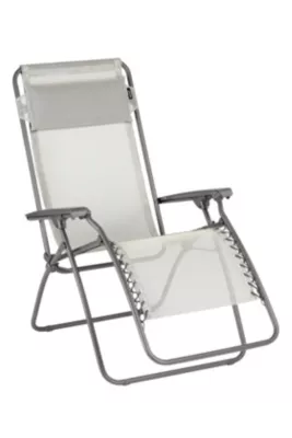 Fauteuil de relaxation pliant Lafuma RT2 acier et polyester beige seigle