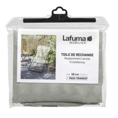 Toile de rechange pour transats - compatible avec gamme Maxi Transat - couleur beige seigle - Lafuma LFM2655_9868