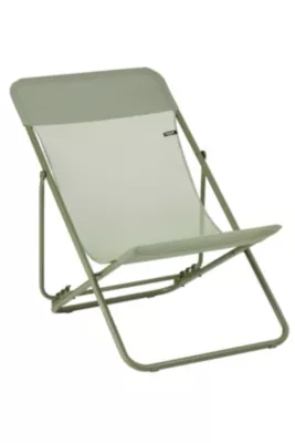 Transat pliant Lafuma Maxi Transat acier vert moss et polyester vert moss