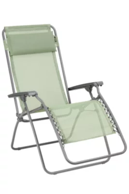 Fauteuil de relaxation pliant Lafuma RT2 acier et polyester vert moss