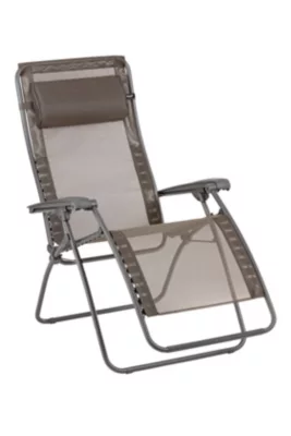 Fauteuil de relaxation pliant Lafuma Rsxa Clip marron graphite
