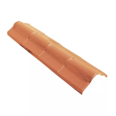 Faitière pour plaque de toiture Coverlife pvc coloris terre naturelle 165 cm