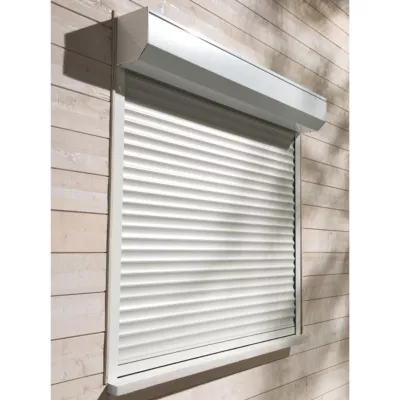 Volet roulant motorisé en alu 120 x h.155cm blanc