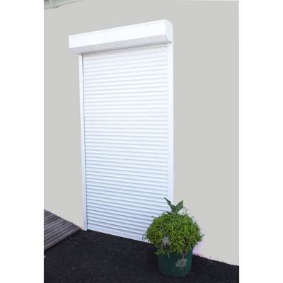 Volet roulant électrique pvc motorisé Kardinal blanc 150 x h.220 cm