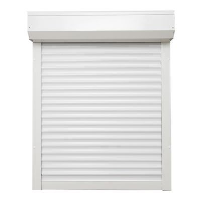 Volet roulant électrique pvc motorisé filaire Protecta blanc 150 x h.155 cm