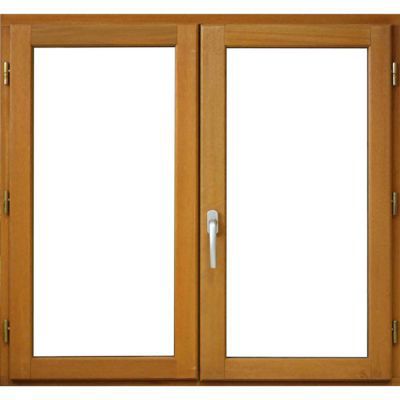 Fenêtre bois 2 vantaux - l.175 x h.100 cm, tirant droit