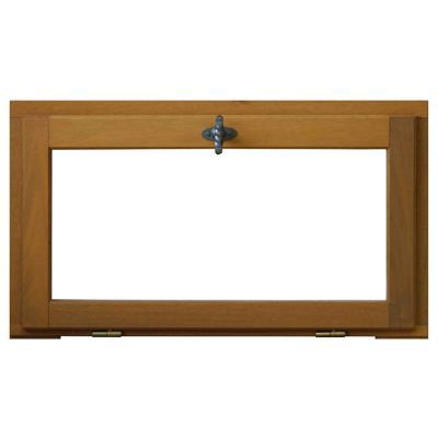 Fenêtre abattant bois 1 vantail - l.120 x h.60 cm