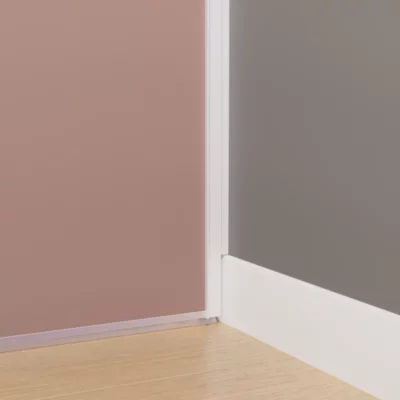 Compensateur de plinthe pour porte de placard coulissante à coller L.270 cm blanc, GoodHome Arius