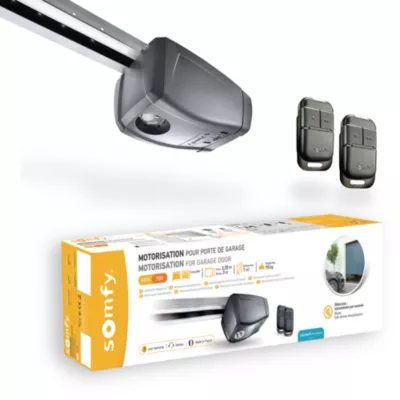 Motorisation pour porte de garage GDK700 - Somfy - Compatible portes sectionnelles et basculantes débordantes - Jusqu'à 7m² - Facile à installer