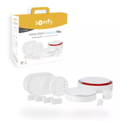Alarme maison Home Alarm Advanced Max - Somfy - Système d’alarme maison sans fil connecté avec détecteurs et sirènes - Compatible TaHoma switch