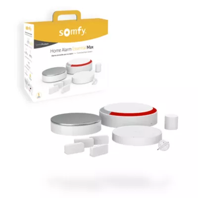 Alarme maison Home Alarm Essential Max - Somfy - Système d'alarme sans fil connecté avec détecteurs et accessoires - Compatible TaHoma switch