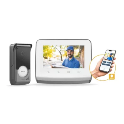 Visiophone connecté V350 Connect - Somfy - Ecran 7 pouces - Interphone connecté sans fil - Pilotage à distance - Contrôle jusqu'à 5 équipements RTS