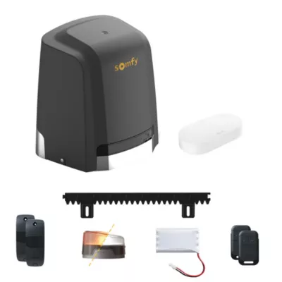 Motorisation pour portail coulissant Slidymoove 600 Connect - Somfy - Portail jusqu'à 8m et 600kg - Fabriqué en France - Contrôle à distance