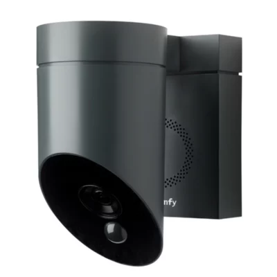 Caméra de surveillance extérieure - Outdoor Camera 2 grise - Somfy - Wifi - Détection intelligente - 1080p Full HD - Sirène 110 dB