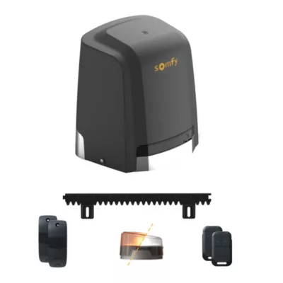Motorisation pour portail coulissant Slidymoove 600 Flash - Somfy - Compatible portail jusqu'à 8m et 600kg - Fabriqué en France