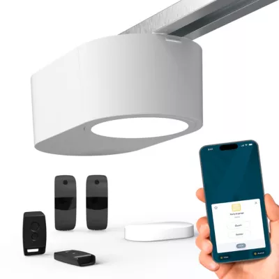 Moteur pour porte de garage Serenia 700 io Connect - Somfy - Hauteur Max. 2.35 m et Largeur Max. 3 m - Pilotage à la voix ou à distance
