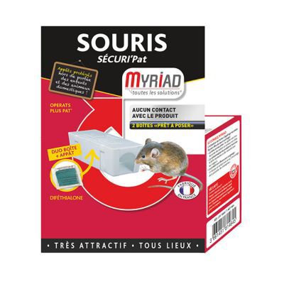 Sécuripat souris x2 boîtes de 25g