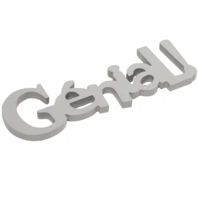 Lettres décoratives "GENIAL!" en MDF