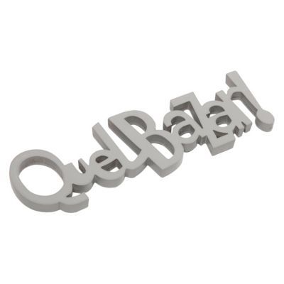 Lettres décoratives "QUELBAZAR!" en MDF