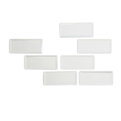 Miroir rectangulaire style métro L.15 x H.7,5 cm vendu par 7 pièces