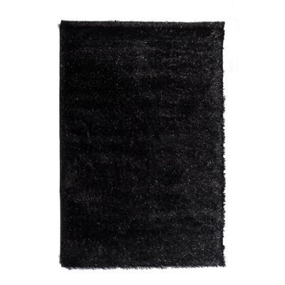 Tapis Shaggy noir 60 x 90 cm